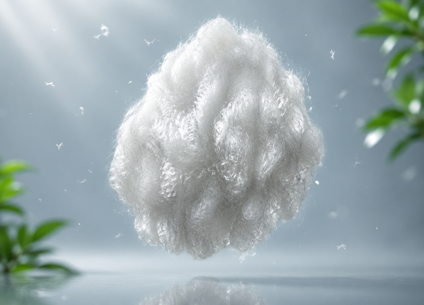 Recycled Polyester Staple Fiber – Off White (Grade A)